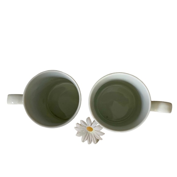 POTTERY BARN MUG 2pcs Nile Gold Trim Accent 14 oz Coffee COFFEE MUG - Picture 8 of 10